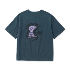 画像12: CALEE  VINTAGE TYPE SNAKE LOGO POCKET TEE ＜NATURALLY PAINT DESIGN＞ (12)