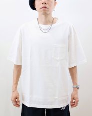 画像3: CALEE  VINTAGE TYPE SNAKE LOGO POCKET TEE ＜NATURALLY PAINT DESIGN＞ (3)