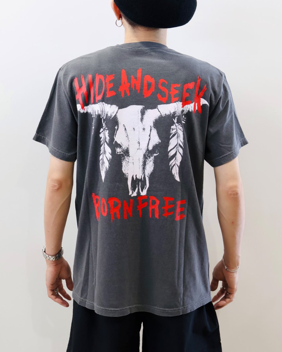 画像4: HideandSeek  Buffalo Skull S/S Tee(Back) (4)