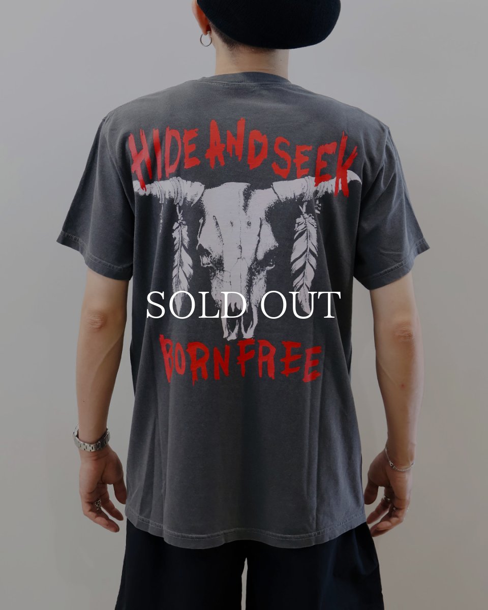 画像4: HideandSeek  Buffalo Skull S/S Tee(Back) (4)