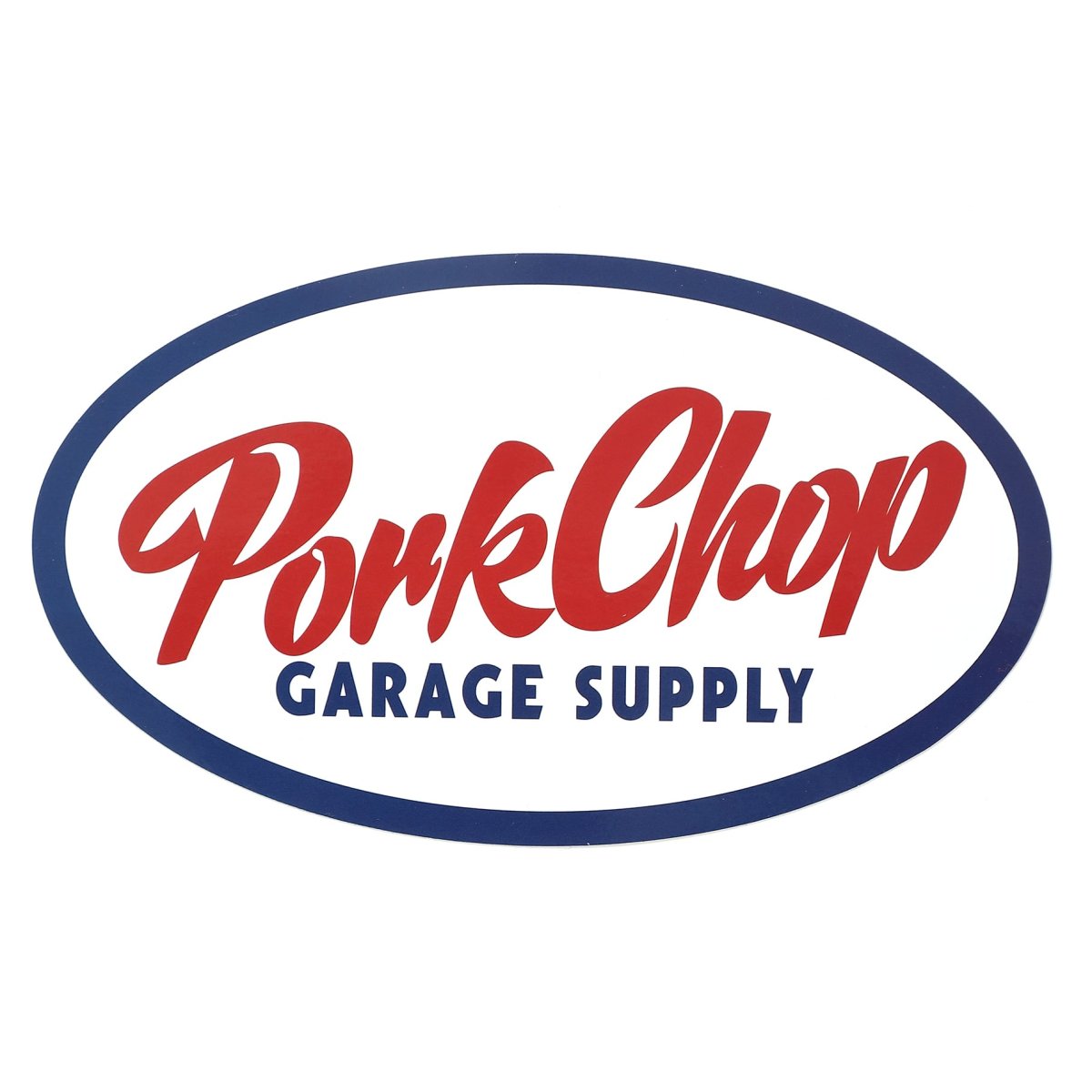 画像1: PORKCHOP GARAGE SUPPLY  OVAL TRICO STICKER LARGE (1)
