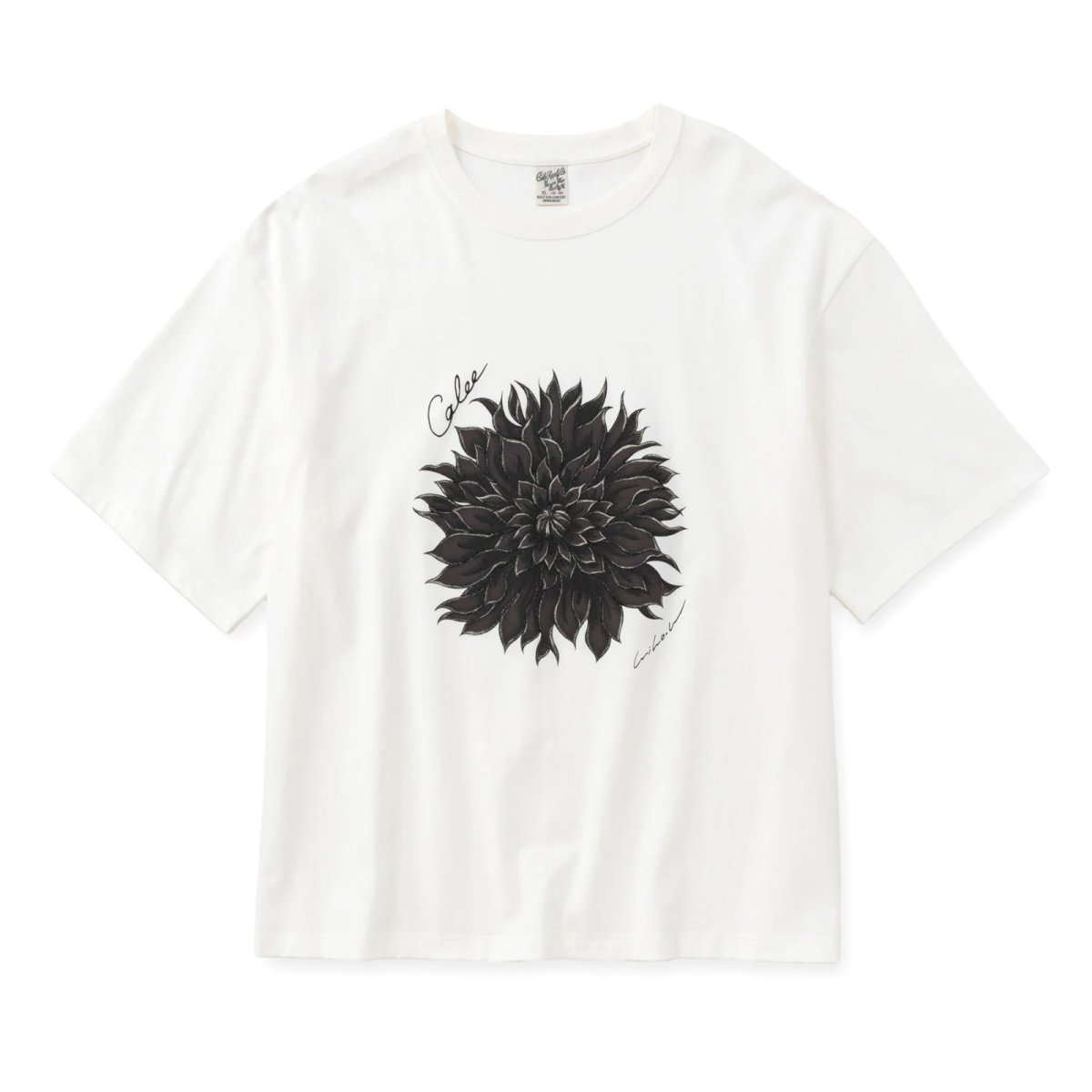 画像6: CALEE  DAHLIA ART TEE ＜MIHO MURAKAMI DESIGN＞ (6)