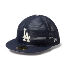 画像1: NEW ERA  59FIFTY All Mesh ロサンゼルス・ドジャース ナイトシフトネイビー (1)