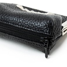 画像6: CALEE  STUDS LEATHER INTERNAL FLEX FRAME TYPE 2WAY MULTI WALLET (6)