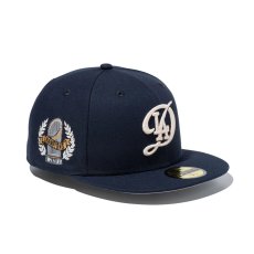画像1: NEW ERA  59FIFTY World Series Champion 2025 ロサンゼルス・ドジャース シティーコネクトロゴ ナイトシフトネイビー (1)