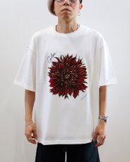 画像2: CALEE  DAHLIA ART TEE ＜MIHO MURAKAMI DESIGN＞ (2)