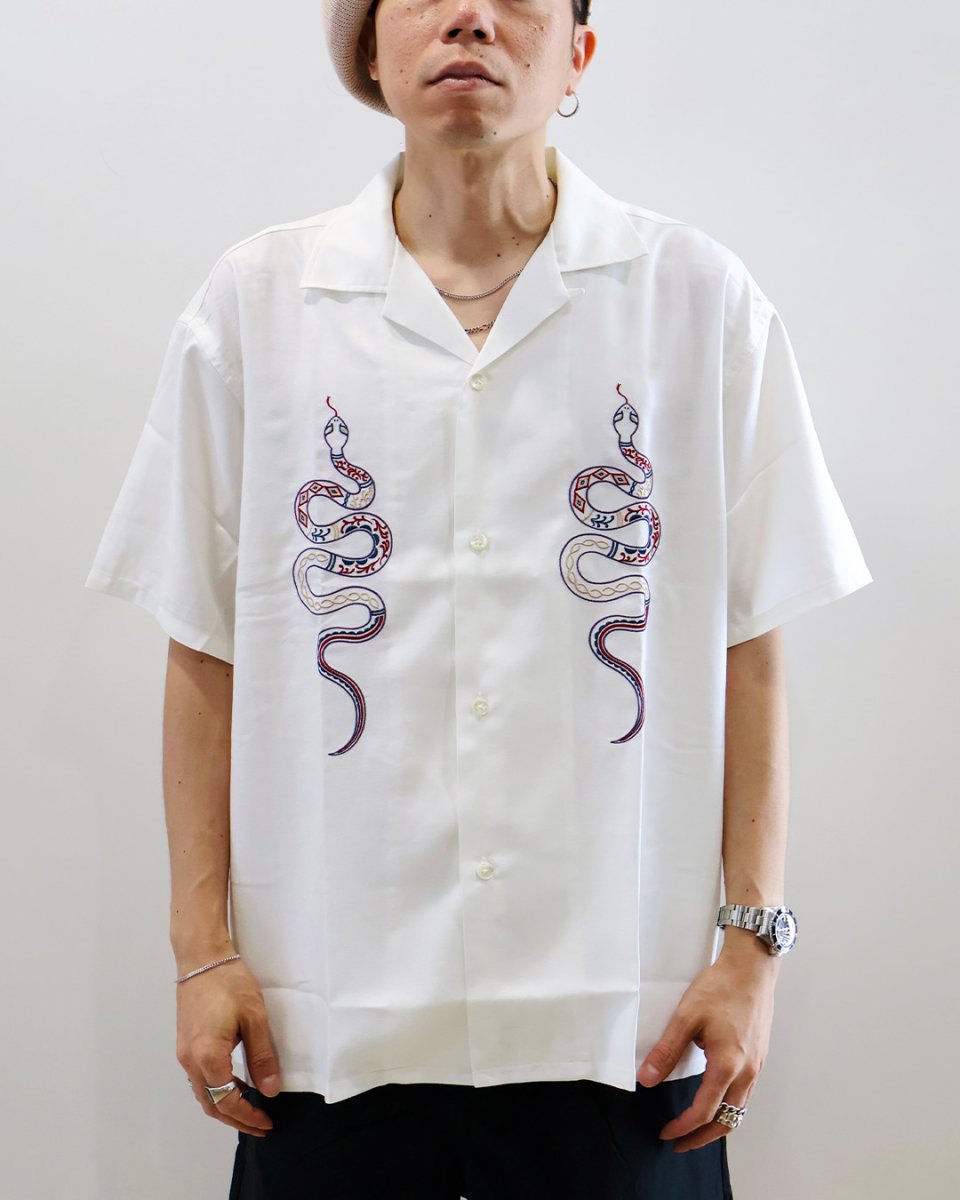 画像2: CALEE  EMBROIDERY SNAKE S/S SH ＜MIHO MURAKAMI DESIGN＞ (2)