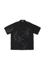 画像1: OLD JOE   ORIGINAL PRINTED OPEN COLLAR SHIRTS (ANIMAL DRAWING) Short-sleeve (1)