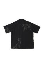 画像2: OLD JOE   ORIGINAL PRINTED OPEN COLLAR SHIRTS (ANIMAL DRAWING) Short-sleeve (2)