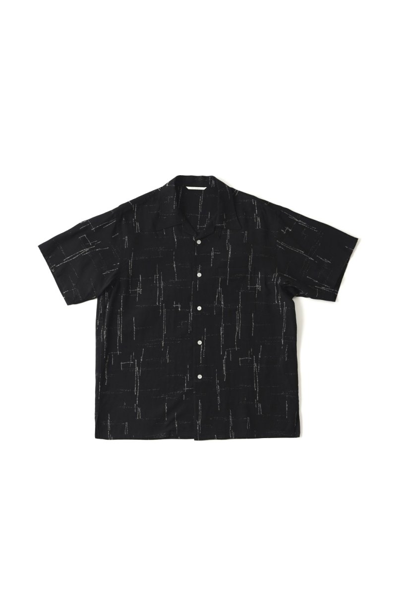 画像1: OLD JOE   ORIGINAL PRINTED OPEN COLLAR SHIRTS (KASURI) Short-sleeve (1)