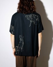 画像5: OLD JOE   ORIGINAL PRINTED OPEN COLLAR SHIRTS (ANIMAL DRAWING) Short-sleeve (5)