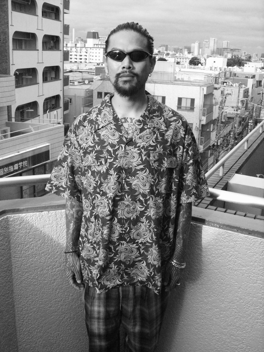 画像6: exodus brand  BUDS PAISLEY HAWAIIAN SHIRT (6)
