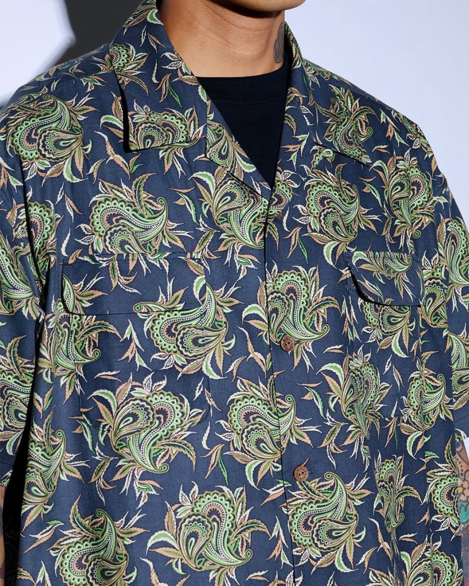 画像4: exodus brand  BUDS PAISLEY HAWAIIAN SHIRT (4)
