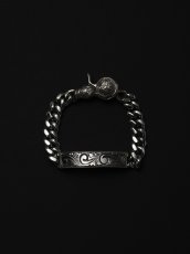 画像1: ANTIDOTE BUYERS CLUB   Engraved ID Miami Chain Bracelet (1)