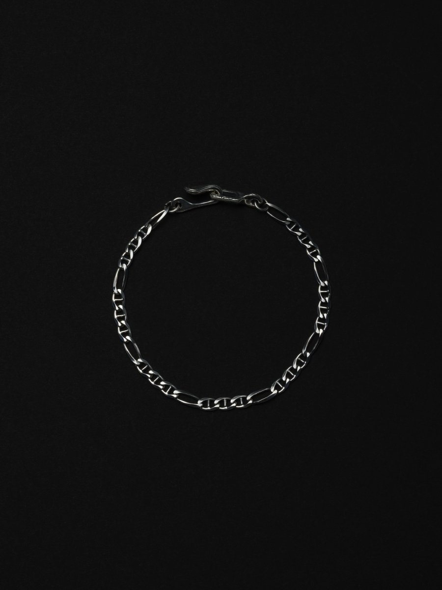 画像1: ANTIDOTE BUYERS CLUB   Stud Link Figaro Chain Bracelet (1)