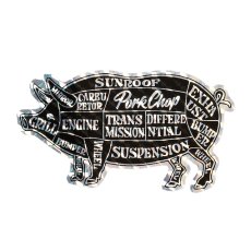画像1: PORKCHOP GARAGE SUPPLY  HOLOGRAM PORK STICKER (1)