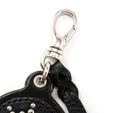 画像2: CALEE  COLOR STONE STUDS LEATHER KEY RING (2)