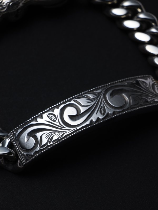 ANTIDOTE BUYERS CLUB Engraved ID Miami Chain Bracelet RX-628 公式通販