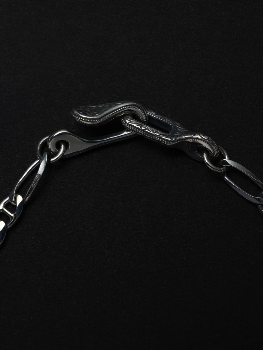画像2: ANTIDOTE BUYERS CLUB   Stud Link Figaro Chain Bracelet (2)