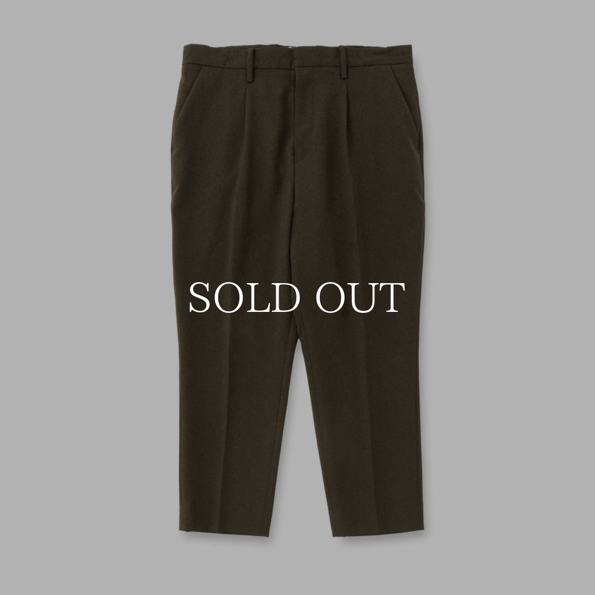 画像4: CALEE  VINTAGE TYPE CROPPED SLACKS (4)
