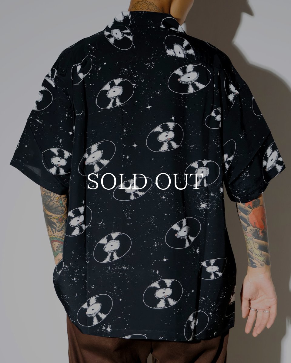 画像4: exodus brand  SPACE VINYL RECORD HAWAIIAN SHIRT (4)