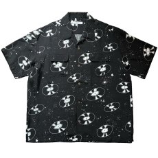 画像1: exodus brand  SPACE VINYL RECORD HAWAIIAN SHIRT (1)