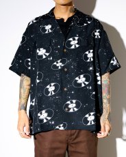 画像2: exodus brand  SPACE VINYL RECORD HAWAIIAN SHIRT (2)