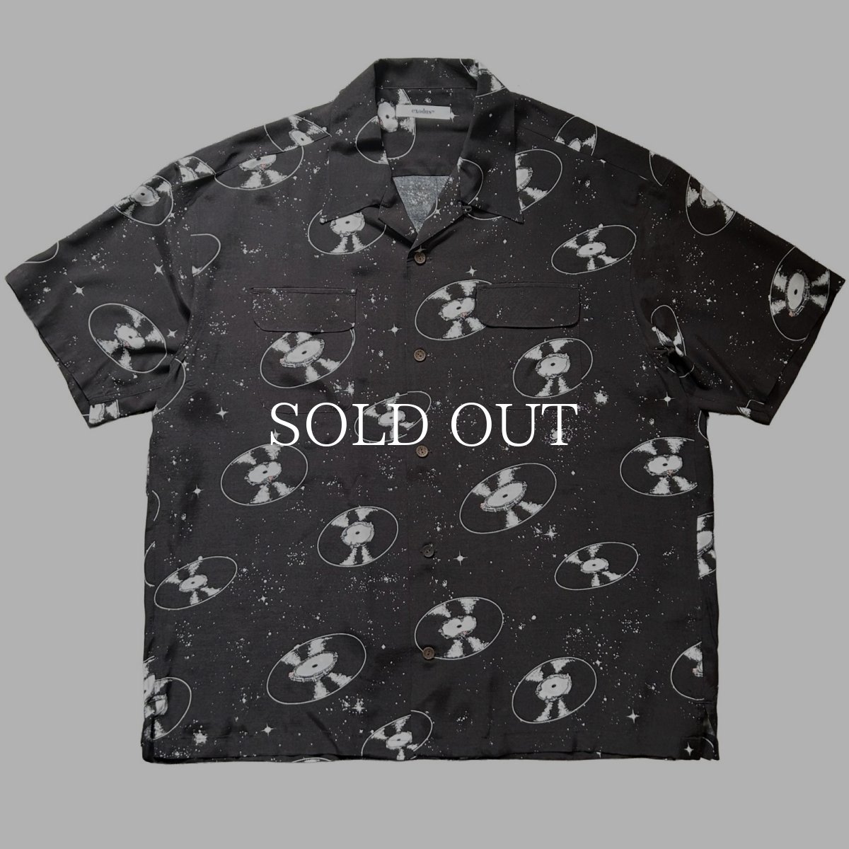 画像5: exodus brand  SPACE VINYL RECORD HAWAIIAN SHIRT (5)
