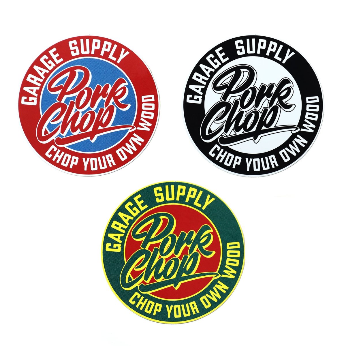 画像4: PORKCHOP GARAGE SUPPLY  CIRCLE SCRIPT STICKER (4)