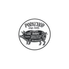 画像4: PORKCHOP GARAGE SUPPLY  PORKCHOP CIRCLE STICKER (BLACK×WHITE) (4)