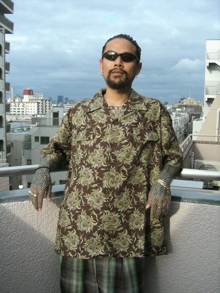 画像5: exodus brand  BUDS PAISLEY HAWAIIAN SHIRT (5)