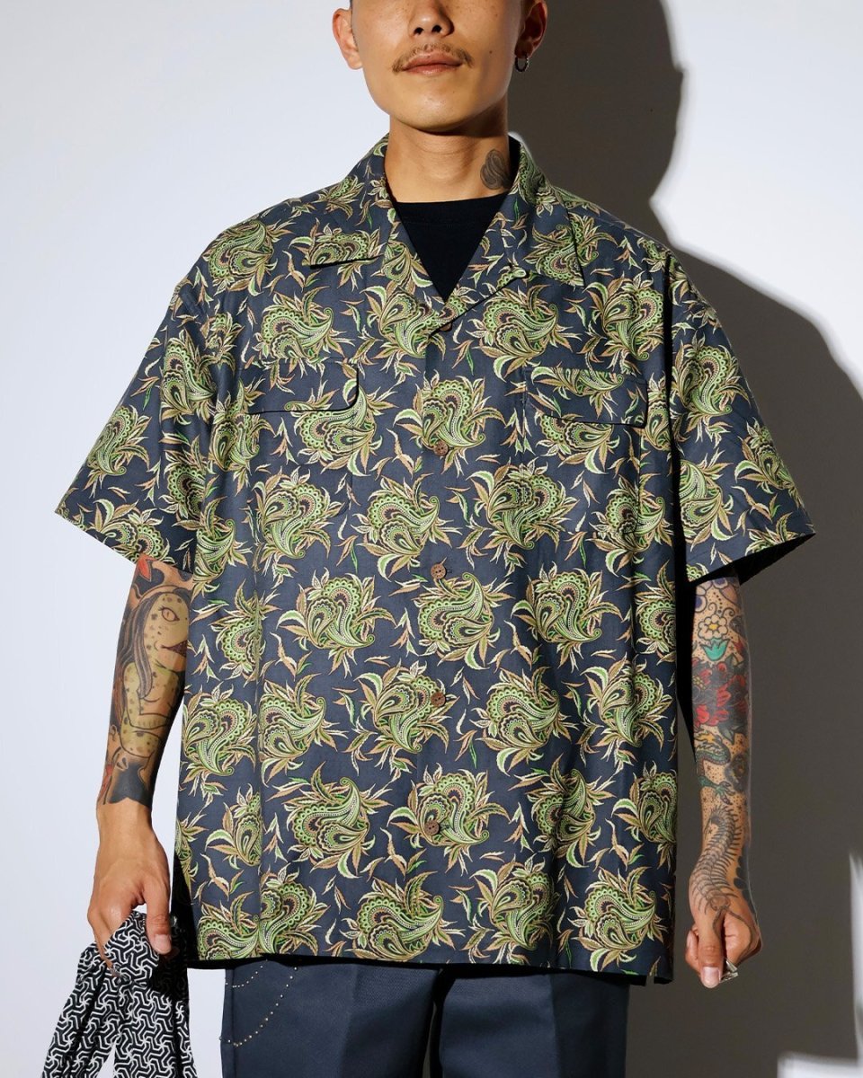 画像3: exodus brand  BUDS PAISLEY HAWAIIAN SHIRT (3)