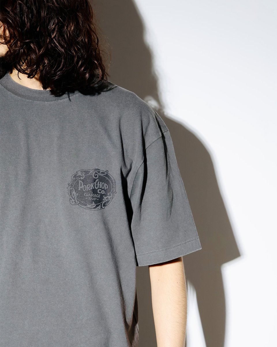 画像4: PORKCHOP GARAGE SUPPLY  F LEAF LOGO TEE (4)