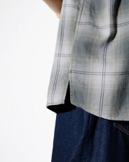 画像5: nonnative  OFFICER STAND COLLAR S/S SHIRT COTTON TWILL OMBRE CHECK by Rafu (5)