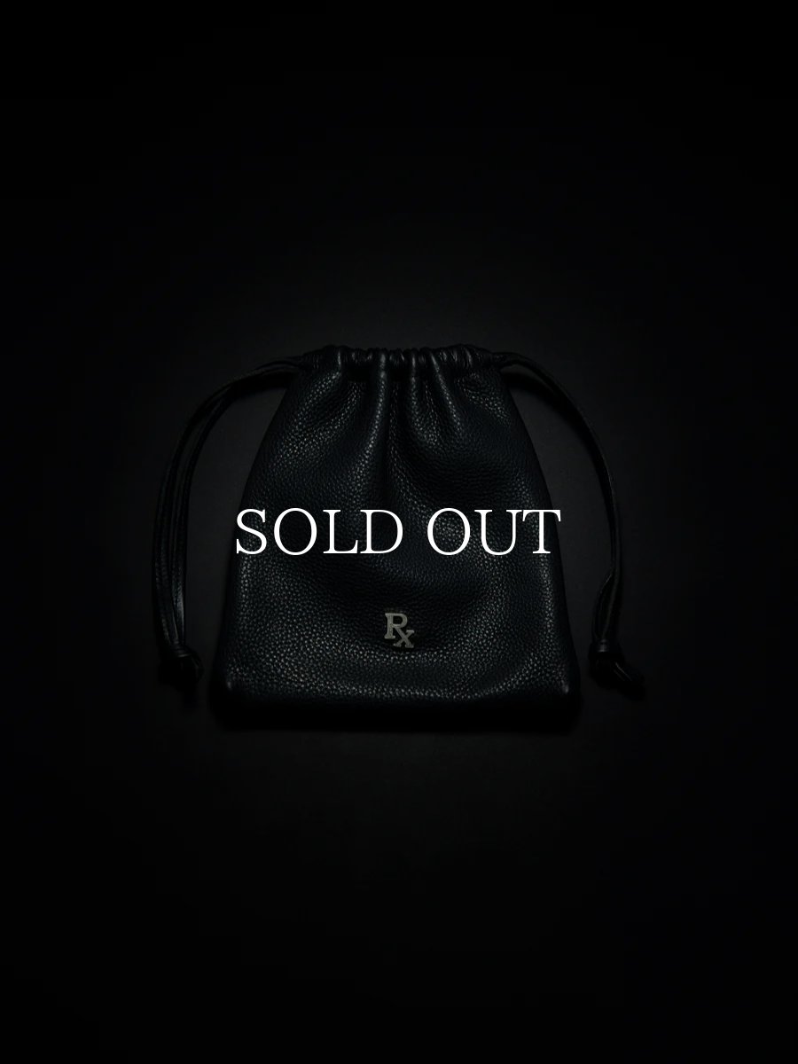 画像1: ANTIDOTE BUYERS CLUB   Laeather Drawstring Bag (1)