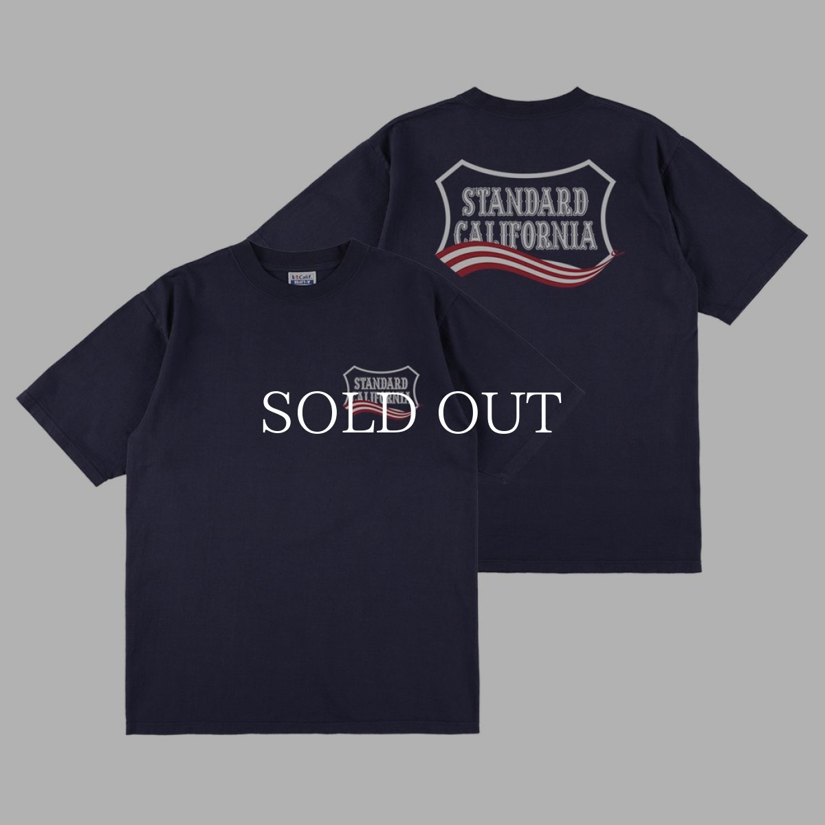 画像1: STANDARD CALIFORNIA  SD Heavyweight Shield Logo T July 4th (1)