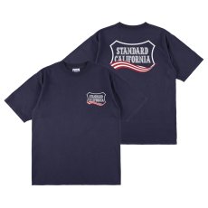 画像1: STANDARD CALIFORNIA  SD Heavyweight Shield Logo T July 4th (1)