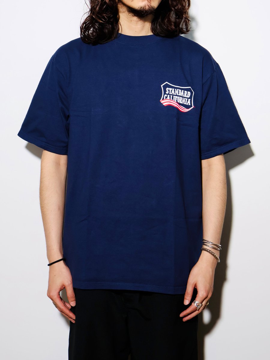 画像2: STANDARD CALIFORNIA  SD Heavyweight Shield Logo T July 4th (2)