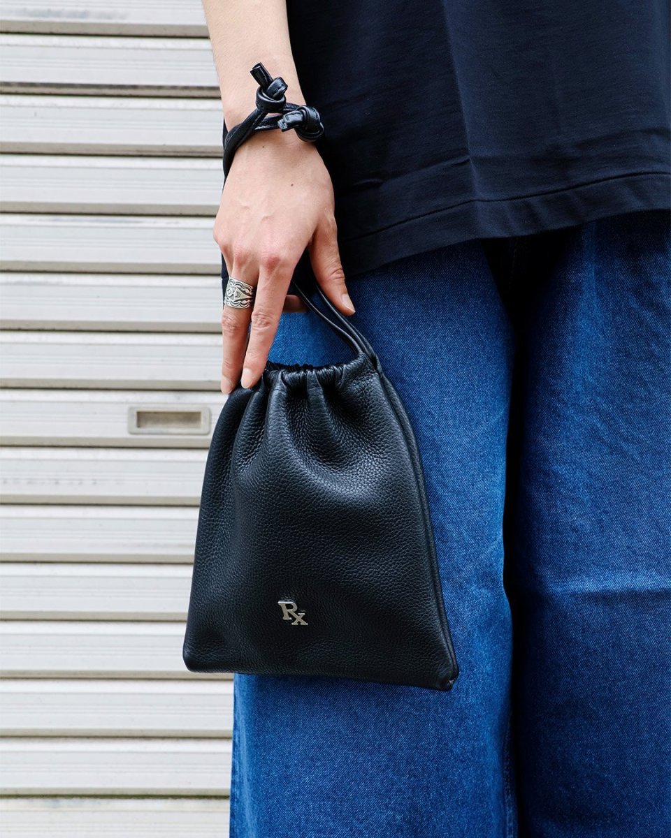 画像4: ANTIDOTE BUYERS CLUB   Laeather Drawstring Bag (4)