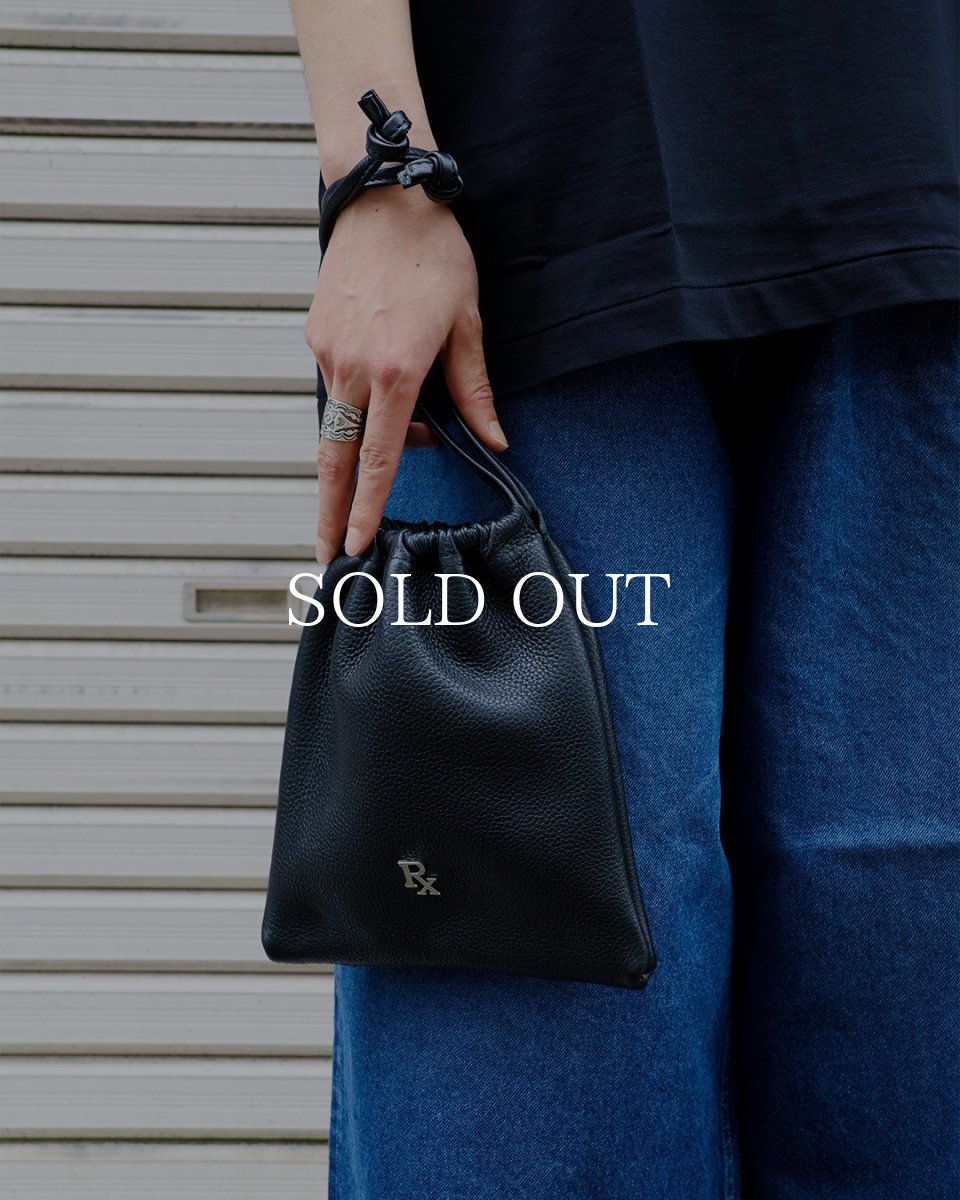 画像4: ANTIDOTE BUYERS CLUB   Laeather Drawstring Bag (4)