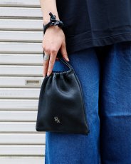 画像4: ANTIDOTE BUYERS CLUB   Laeather Drawstring Bag (4)