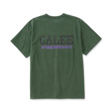画像9: CALEE  GARMENT DYE CALEE LOGO TEE (9)