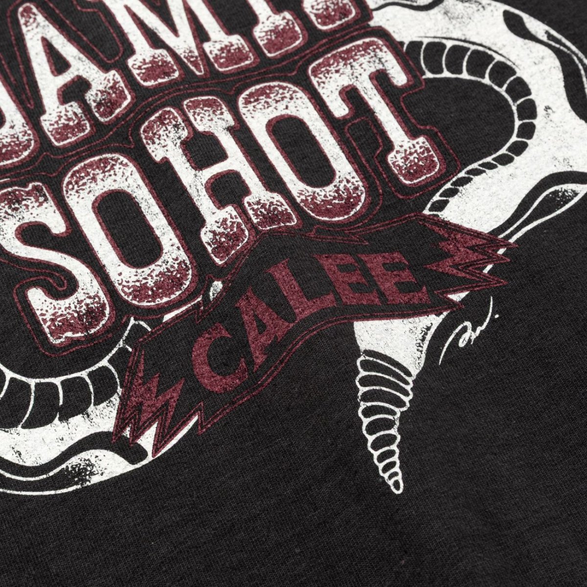 画像3: CALEE  GARMENT DYE SNAKE LOGO TEE   (3)