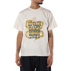 画像7: CALEE  GARMENT DYE SNAKE LOGO TEE   (7)