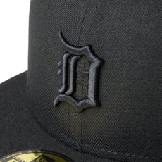 画像8: NEW ERA   59FIFTY MLB Black on Black デトロイト・タイガース ブラック (8)