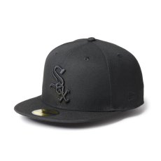 画像5: NEW ERA  59FIFTY MLB Black on Black シカゴ・ホワイトソックス ブラック (5)