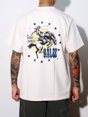 画像4: CALEE  GARMENT DYE IRON HORSE TEE   (4)