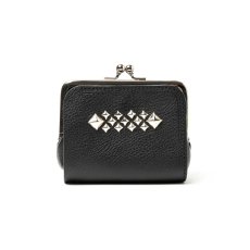 画像1: CALEE  STUDS LEATHER INTERNAL FLEX FRAME TYPE MULTI WALLET (1)