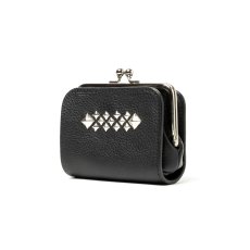 画像2: CALEE  STUDS LEATHER INTERNAL FLEX FRAME TYPE MULTI WALLET (2)