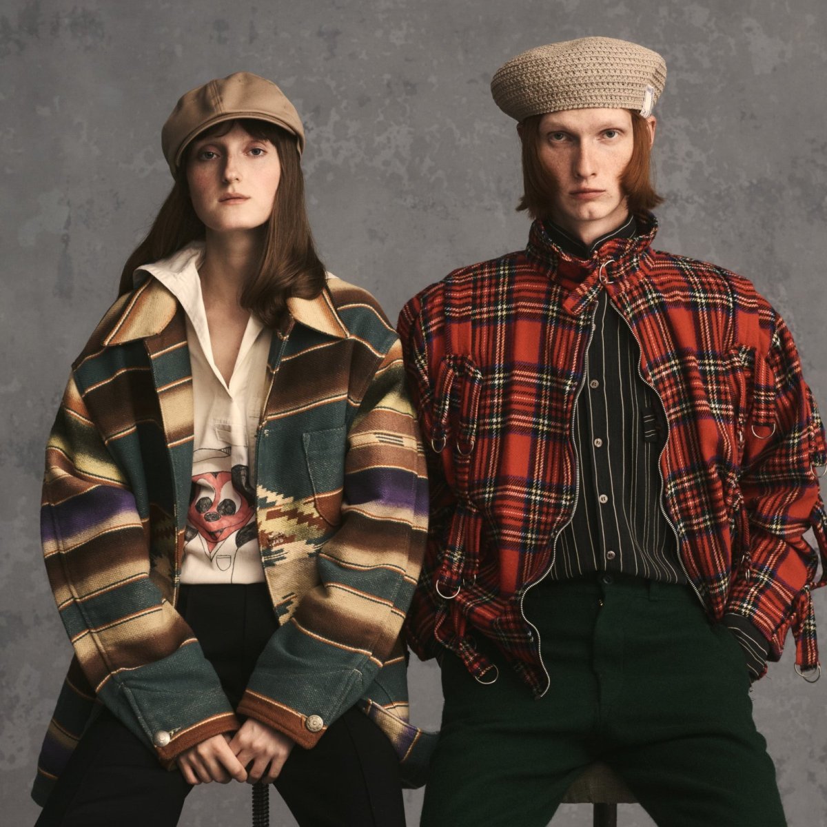 画像2: THE H.W.DOG&CO.  SUMMER WOOL NEWSPAPER BOYS CAP (2)